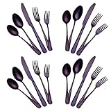 Flatware Set for 4, 20-Piece, Stainless Steel Silverware Cutlery Tableware Include Knife/Fork/Spoon...