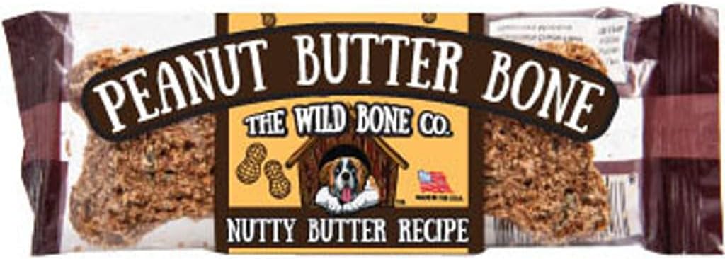 1871 1 oz Jerky Style Dog Treats Display - Peanut Butter - 24 Piece - Case of 8