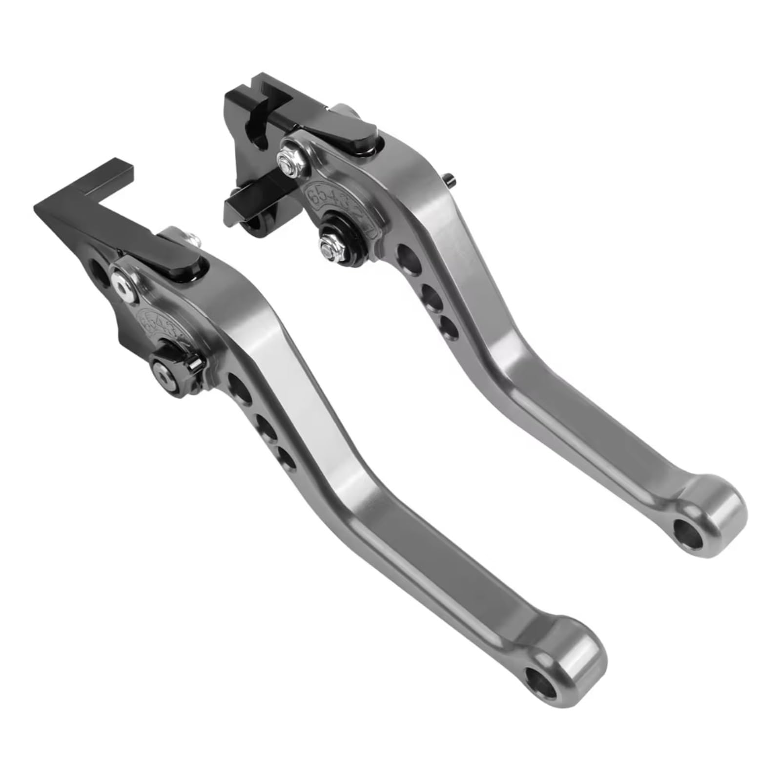 Naojino Silver Brake Clutch Levers For Pcx125 For Pcx150 For Pcx160 Motorcycle Accessories Folding Extendable Brake Clutch Levers Motorcycle Clutch Drum Brake Handle Lever(Silver)