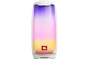 JBL Pulse 4 White: Immersive Sound and Dazzling Lights