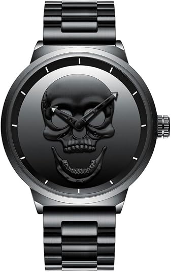 Men Boys 30M Waterproof Quartz Watches Wristwatches Stainless Steel Big Face Watch