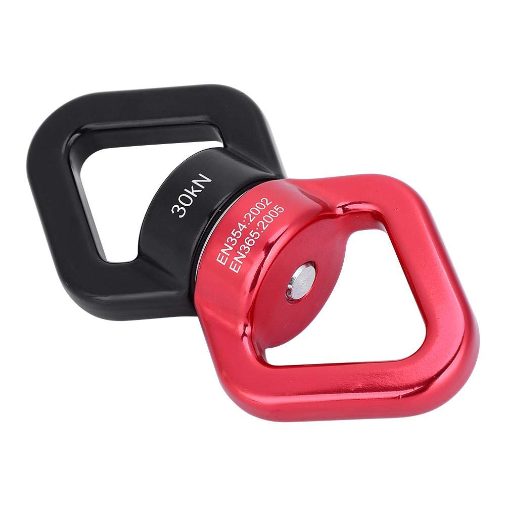 Emerillon Cerceau Aérien 30Kn Escalade Mousqueton Sécurité Danse Aérienne Rouge Noir