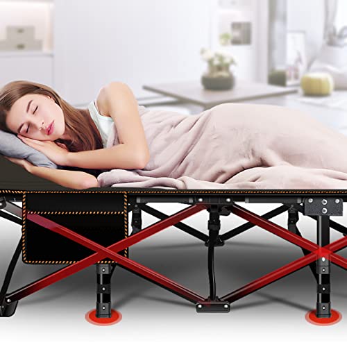 LILYPELLE-Oversized-XXL-Folding-Camping-Cot-78-L-x-32-W-x-18-H-Heavy-Duty-Sleeping-Cots-with-Carry-Bag-Double-Layer-Oxford-Portable-Travel-Camp-Cots-for-Home-Office-Nap-and-Outdoor-Beach