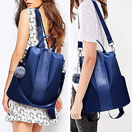 Image of PINCNEL Women Backpack Purse Waterproof Nylon Anti-theft Rucksack Lightweight Shoulder Bag