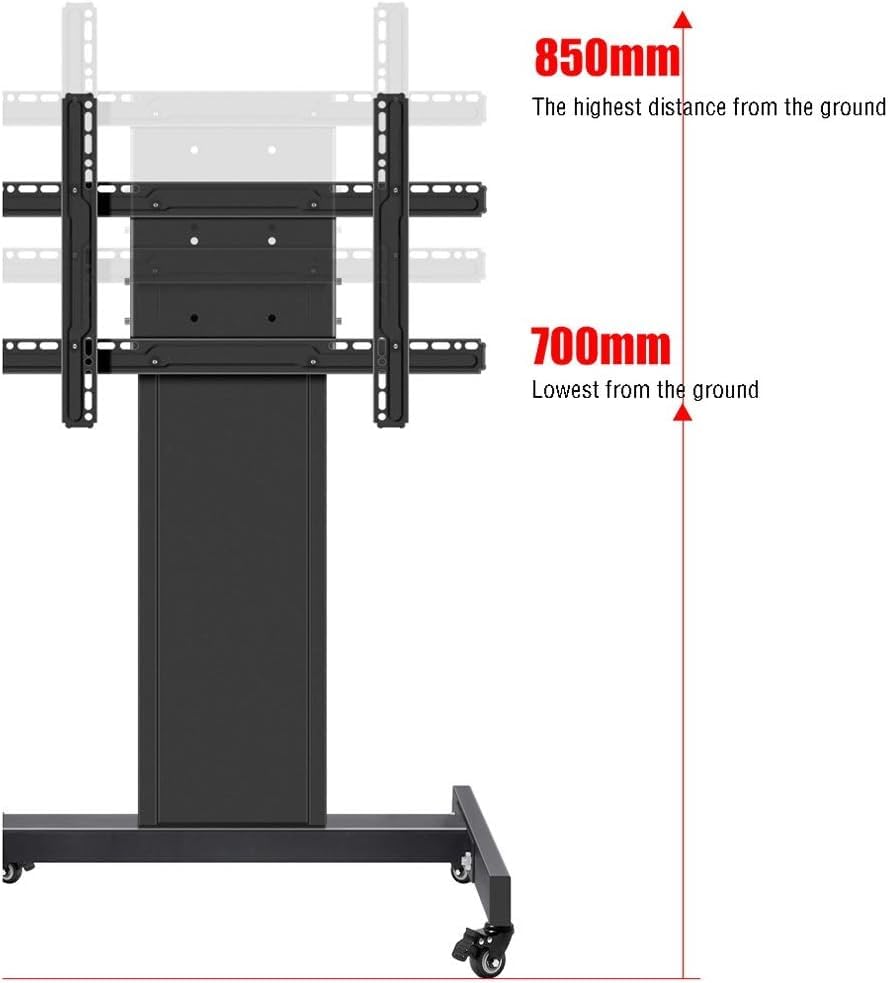 Soporte móvil para TV con ruedas y ajuste 90° miniatura 7