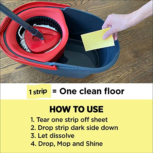 Nature Clean All Natural Wood Floor Cleaner For Mopping Strips, 36 Count, Non-Toxic, Plastic-Free Packaging & Zero Waste & To Use On Hardwood Wood Ceramic Tile Linoleum Laminate Vinyl Marble Bamboo & More. Eco-Friendly Products For Floor Cleaning Solution Sheets, Septic Safe & Biodegradable. #TOP3
