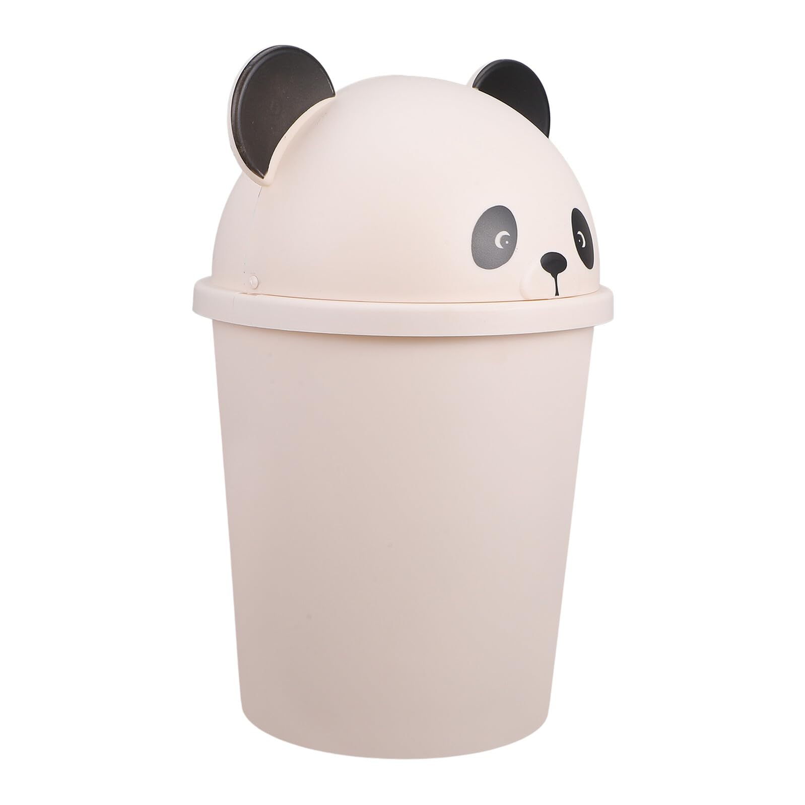 BESPORTBLE Mülleimer mit Deckel Panda 10l aus Kunststoff für Zuhause