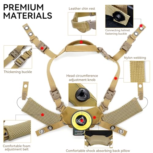 Tactical Helmet Padding Kit, Premium Interior Cushion System - Thumbnail 4