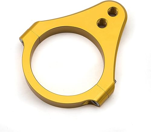 Amortiguador de dirección universal de aluminio de 1.693 in de diámetro, soporte de abrazadera de montaje para motocicleta y modificación de