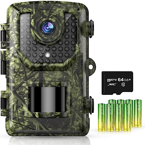 Digitgarden Caméra de chasse 32 MP 1296P Full HD Caméra de chasse avec temps de déclenchement 0,2...