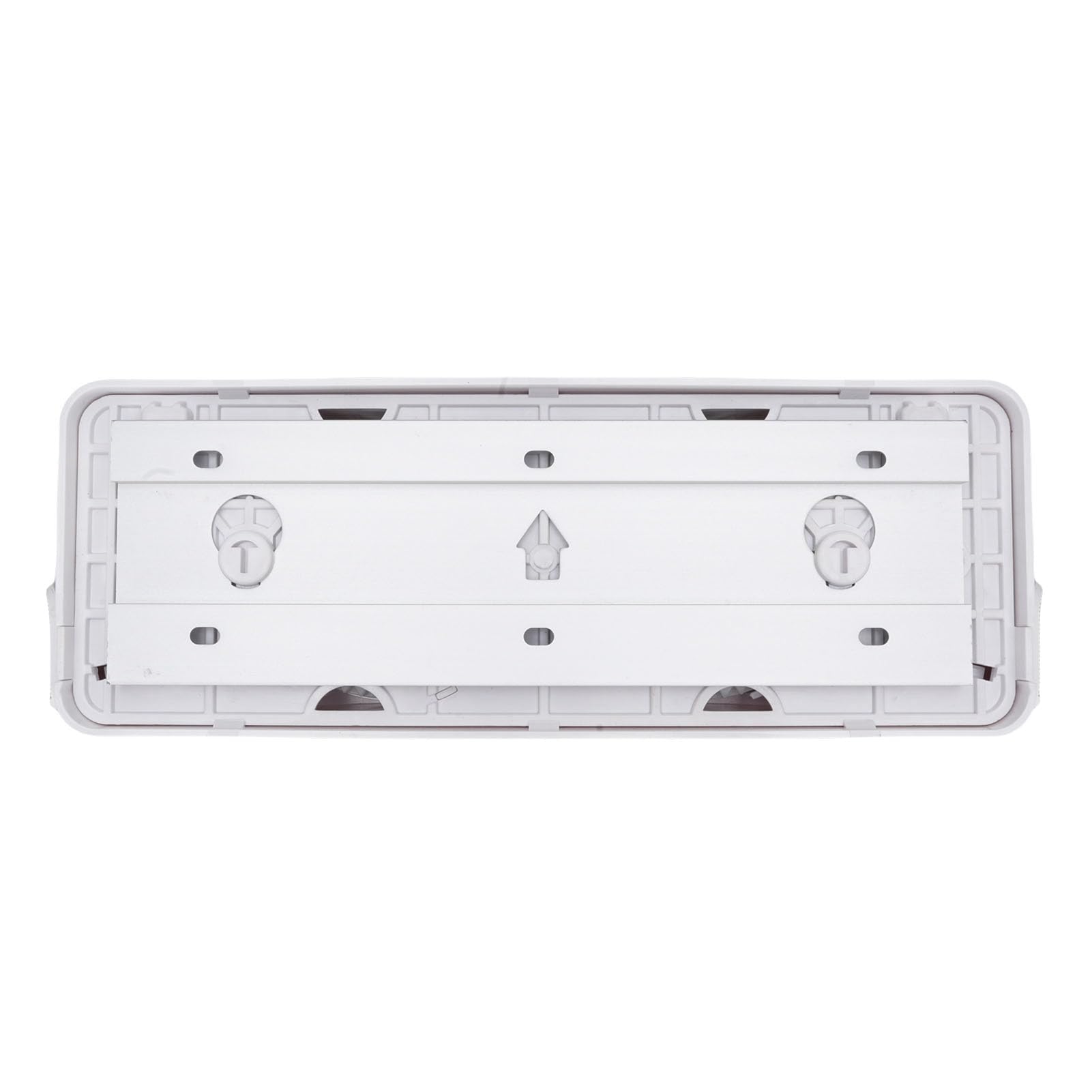 Fockety Tendedero retráctil de Acero Inoxidable 304 para Interiores, de Pared, 27 x 9,4 x 4,6 cm, Resistente al Viento, con Doble Cuerda, para balcón y baño, fácil de Instalar (White)