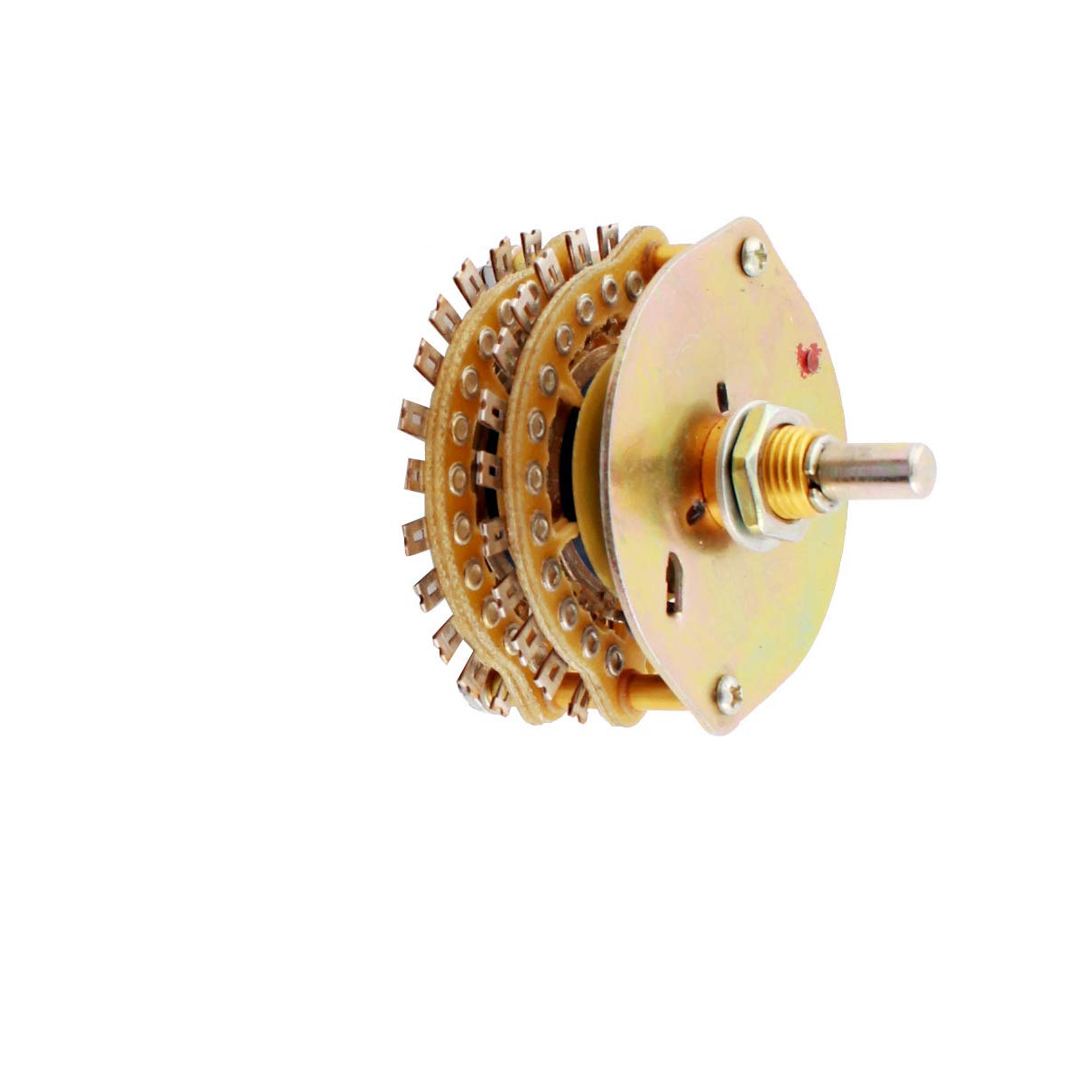 Aexit Commutateur Rotatif Sélecteur 2P6T – 2 Pôles 12 Positions – Axe 6 Mm – Commutateur Rotatif Industriel Pour Électronique, Radio, TV Et Machines