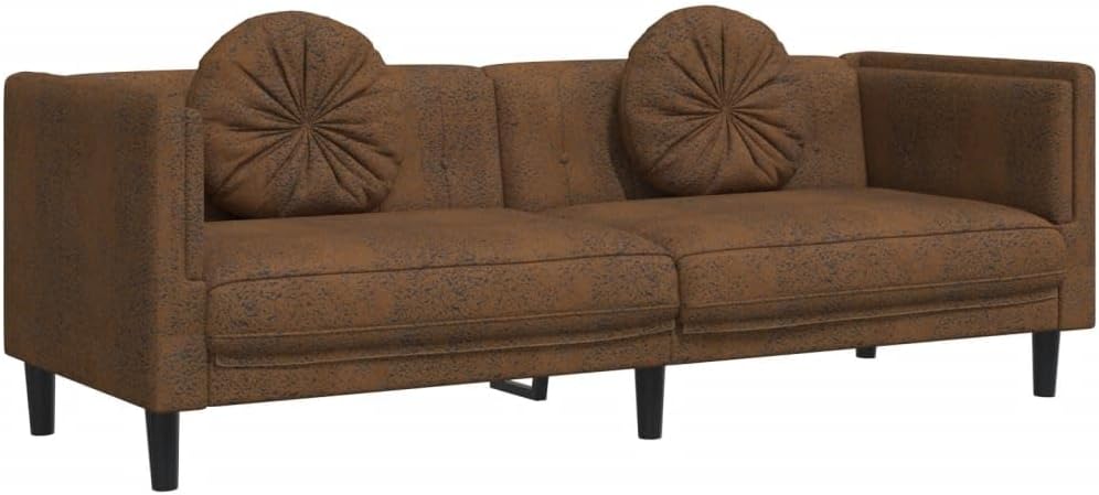 Sofa Set Brown Velvet Sofa Set Rectangular Modern Seats Many Living Room Furniture