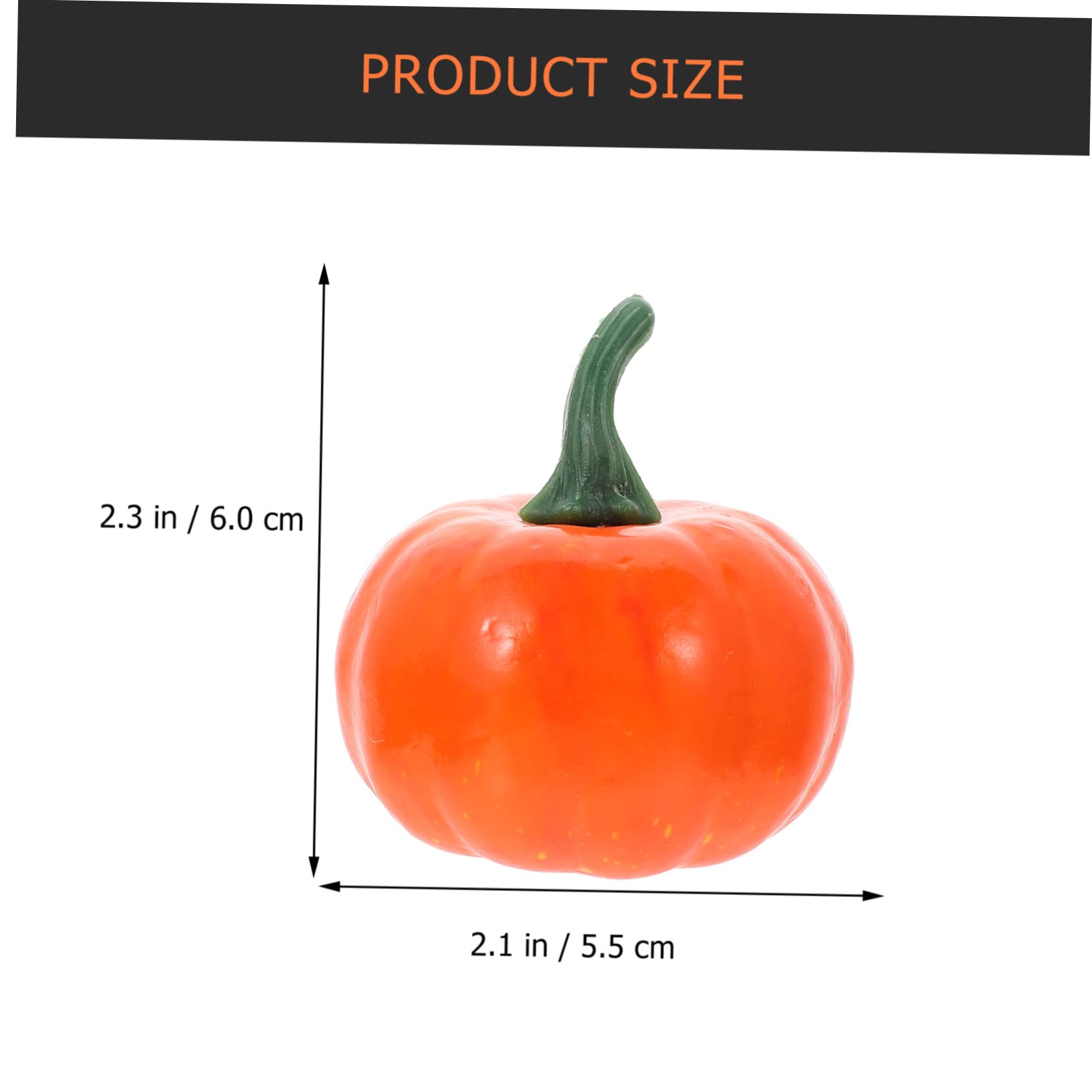 Zerodeko 5 Set Zucca Artificiale Forniture Per La Fotografia Di Halloween Mini Zucche Finte Zucca Di Schiuma Di Halloween Falso Oggetti Di Scena Fotografici Schiuma 12 Pezzi * 5