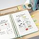 Smarpau Spiral Notizbuch A5 Ringbuch, Liniert Journal, Hardcover PVC Notizbücher 320 Seiten 100gsm Dickes Papier zum Schreiben, Notizbücher für Frauen Männer Arbeit Büro Schule, 14.5 x 21cm-Lila