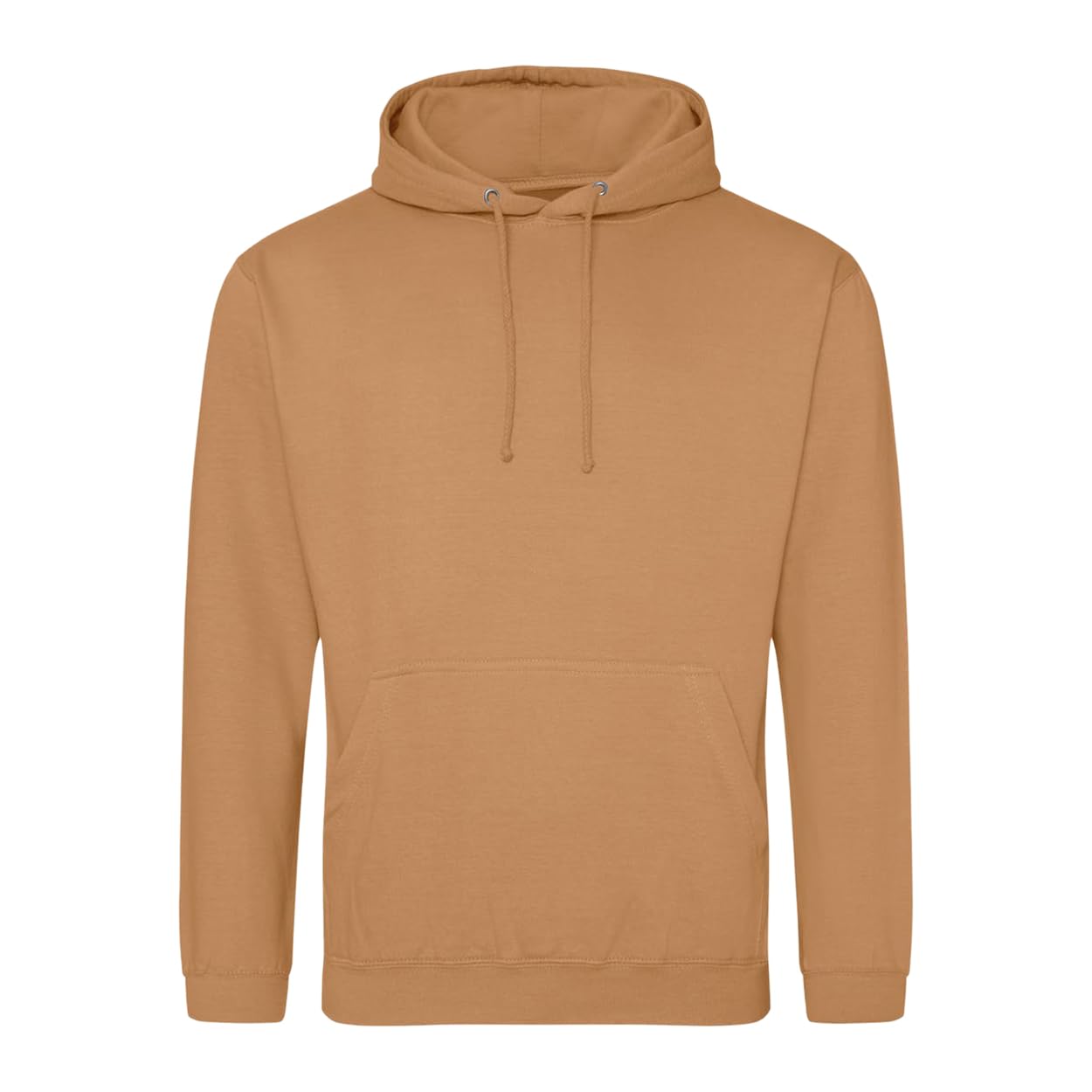 Just Hoods Unisex Marron Hooded Sweatshirt College