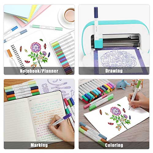 image for REALIKE Dual Tip Pens for Cricut Joy Accessories Tools Dual Tip Marker