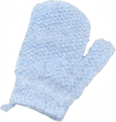 垢すり手袋 垢すりタオル お肌に優しい お風呂 浴用 手袋 あかすり ボディウォッシュ 泡立ち 垢擦りタオル ミトン 角質除去 毛穴清潔 体洗い 耐久性 水に濡らしてなでるだけ 2個 (ブルー1)