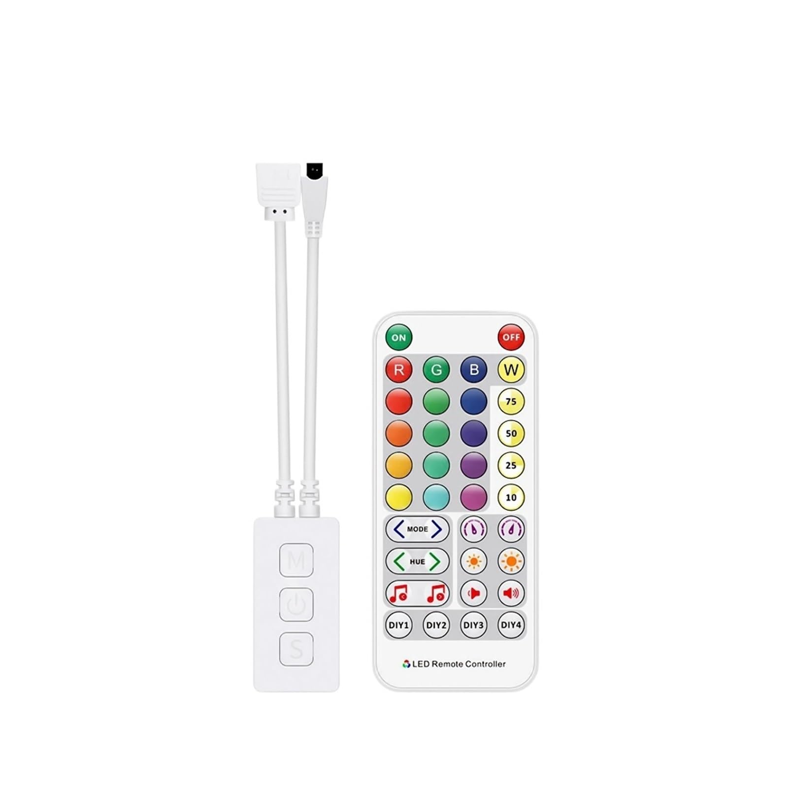 Variateur de lumière LED avec contrôleur de musique intelligent SP514E RGBW infrarouge DC5-24V