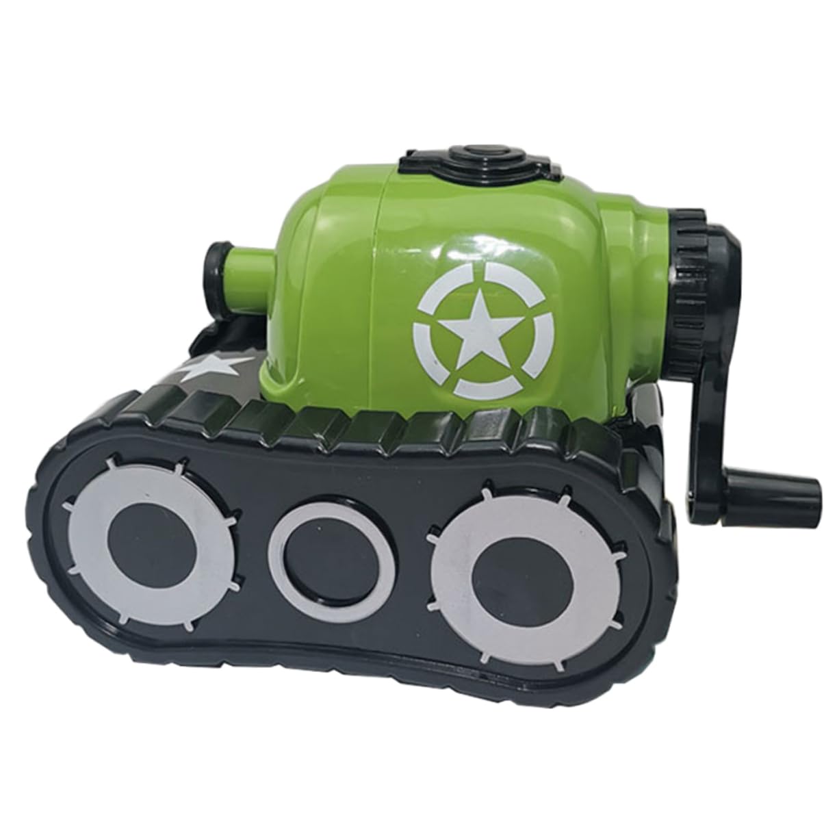Operitacx 3stücke Handantrieb Buntstiftanspitzer Für Kurbel-bleistiftspitzer Mit Verstellbarem Schärfwinkel Für Schule Und Kindergarten Grünem Tank-design