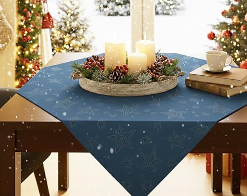 KAMACA Lotus Effekt Tischdecke Magic Stars mit Sternen Motiv -...