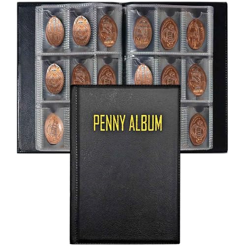 108 Pockets Pressed Penny Collecting Album BookSuitable for Work or Travel