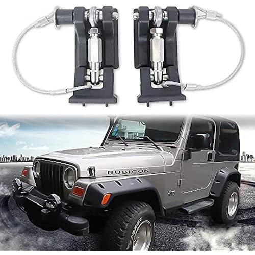 sukemichi TJ Hood Latches Locking Hood Latch for 1997-2006 Jeep Wrangler TJ