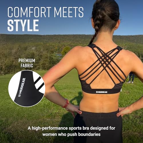 Women’s High-Impact Sports Bra, Sweat-Resistant with Hidden Pockets, Wireless Criss-Cross Strappy Back & Removable Pads3