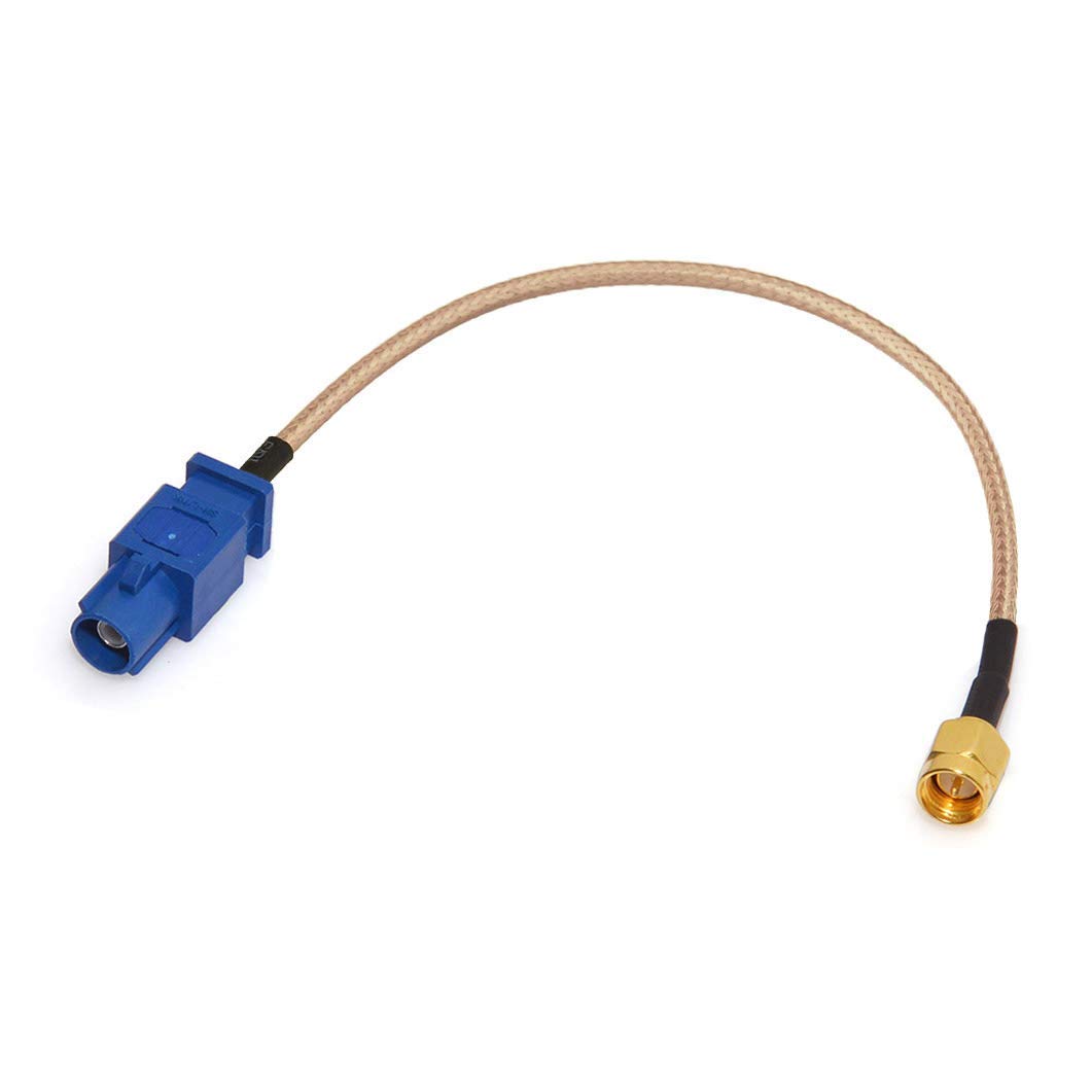 Bingfu Cavo Adattatore Antenna GPS SMA Maschio a Fakra C Maschio 15cm Blu per Auto SUV Camion