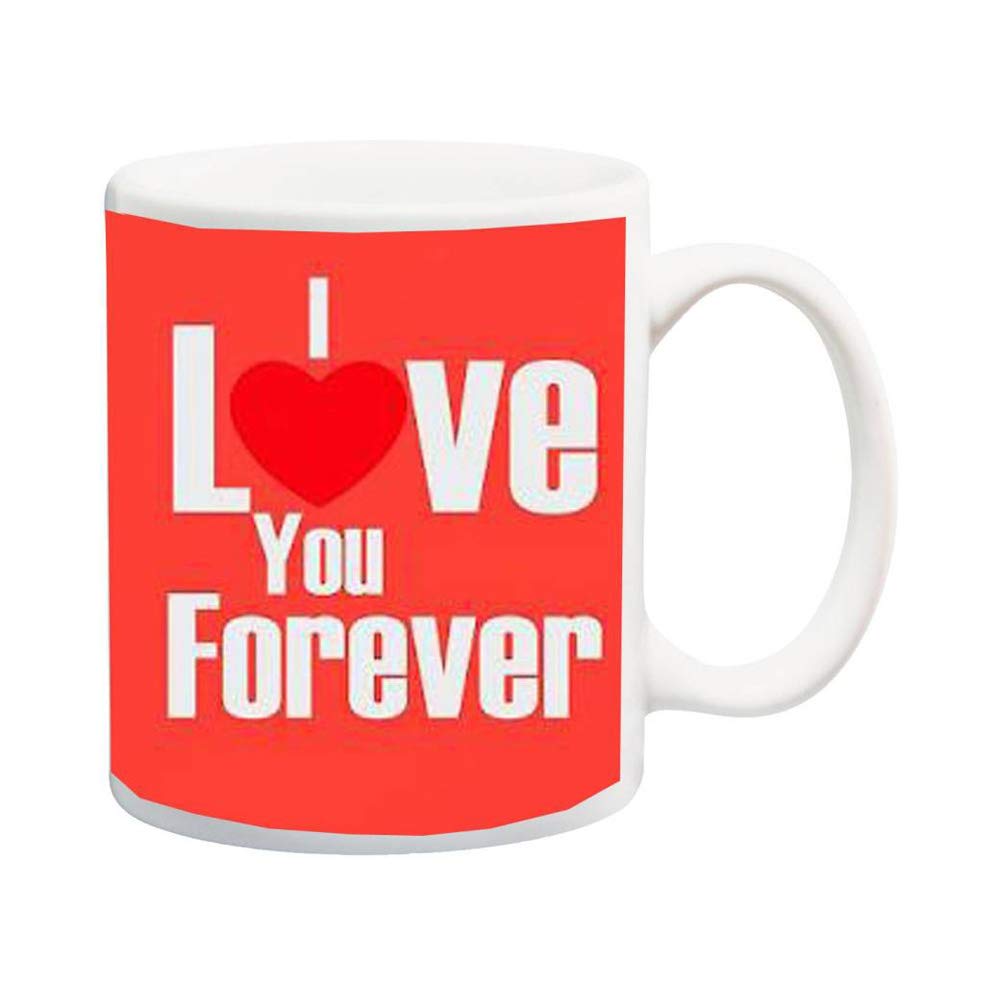 Khakee I Love You Forever Theme Printed Coffee Mug (325 ml)
