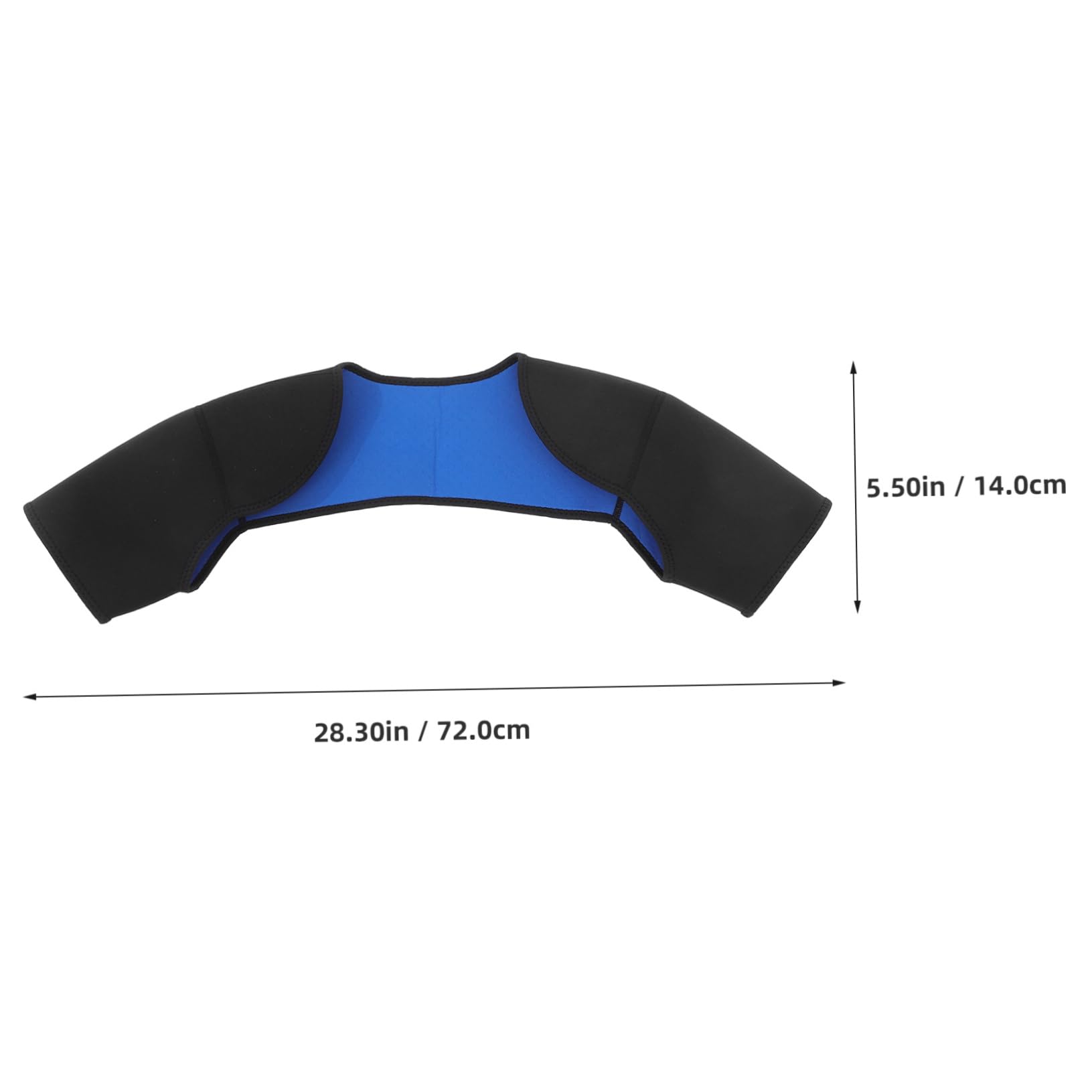 Holibanna Sbr Double Shoulder Support Pad for Relief Warm Composite Material for Outdoor Sports Comfortable Fit for Men and Women Black
