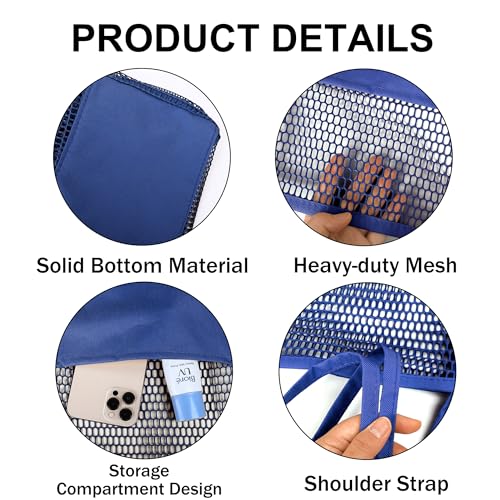 Image of VOROLO Mesh Tote Beach Bag,Women Fairycore Hobo Bag,Shoulder Bag,Soft Summer Casual Crochet Bags