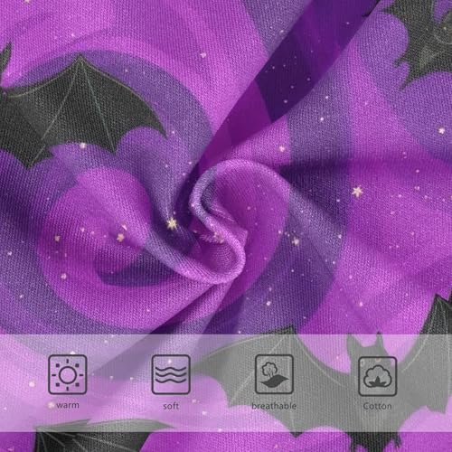 Cotton Toddlers Underwear Floral Halloween Starry Purple Bats Black Little Girl Panties Fun Kids Briefs Undies 2t3