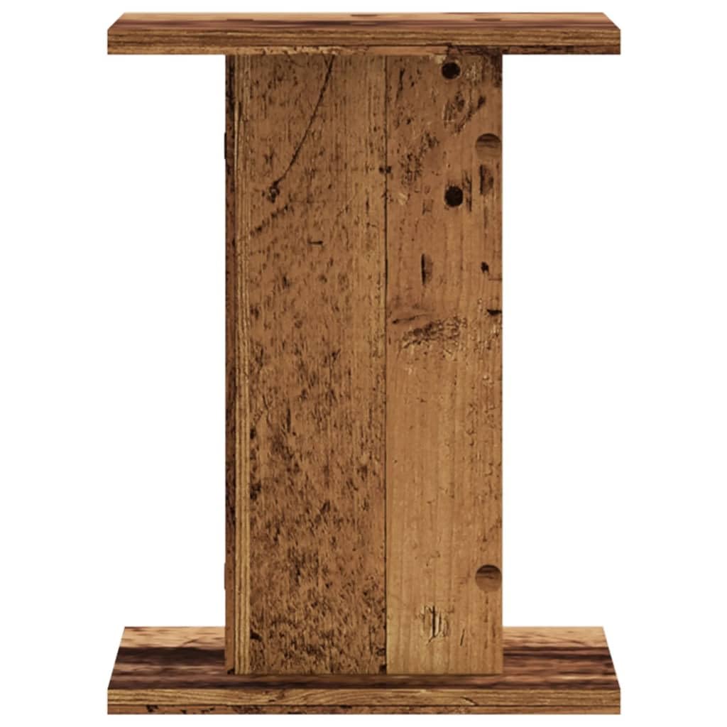 vidaXL Podstawki pod głośniki, 2 szt., stare drewno, 30x30x40 cm, stojak na głośnik, podstawka do głośnika, podstawki do głośników, stojak pod głośnik