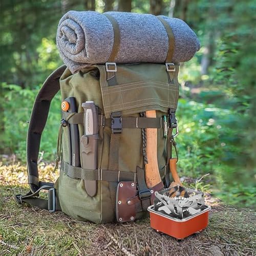 Image of EYUVAA LABEL Alloy Steel Portable Camping Stove for Travel Lightweight Backpack Butane Gas Burner,Compact Cooking Stove,Small Foldable Gas Stove for Hiking,Outdoor Cooking,and Camping(Pack of 2)
