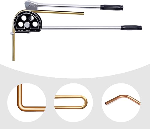 Miniatura 4 de Dobladora de tubos, Dobladora De Tubo De Cobre 0-180  Dobladora De Tubo De Metal con Escalas Precisas Dobladora De Tubos Para Tubos Suaves, Tubos De