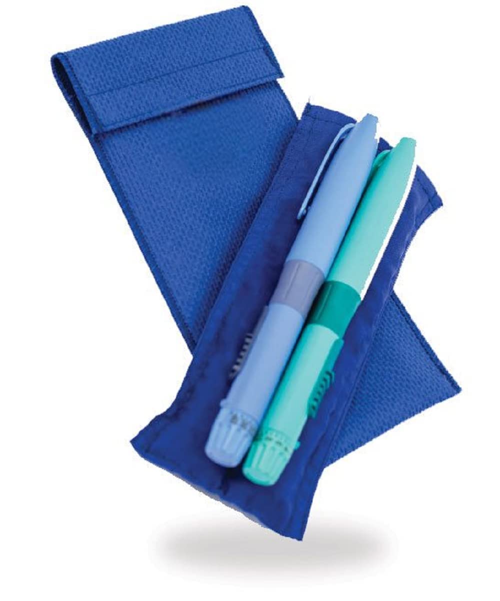 Ezyfit Insulin Cooling Pouch – Keeps Medication Cool for 36+ Hours, Stress-Free | Insulin Pen Cooler for Travel and Everyday Use | No Ice, No Batteries Required | 2 Pens Capacity | Blue (Pack of 1)-image-44