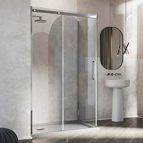 Idralite Box Doccia 80x140CM H200 Vetro Trasparente 8mm Versione Sinistra con EasyClean MOD. Prime Duo 1 Anta