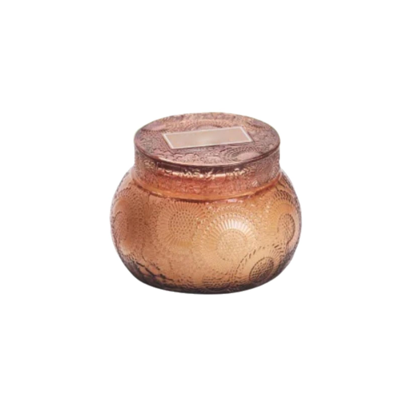 Velas de vidrio hechas con cera de soja y aceites esenciales, velas en tarro reutilizables modernas, decoración elegante for el hogar de larga duración(Bruin)