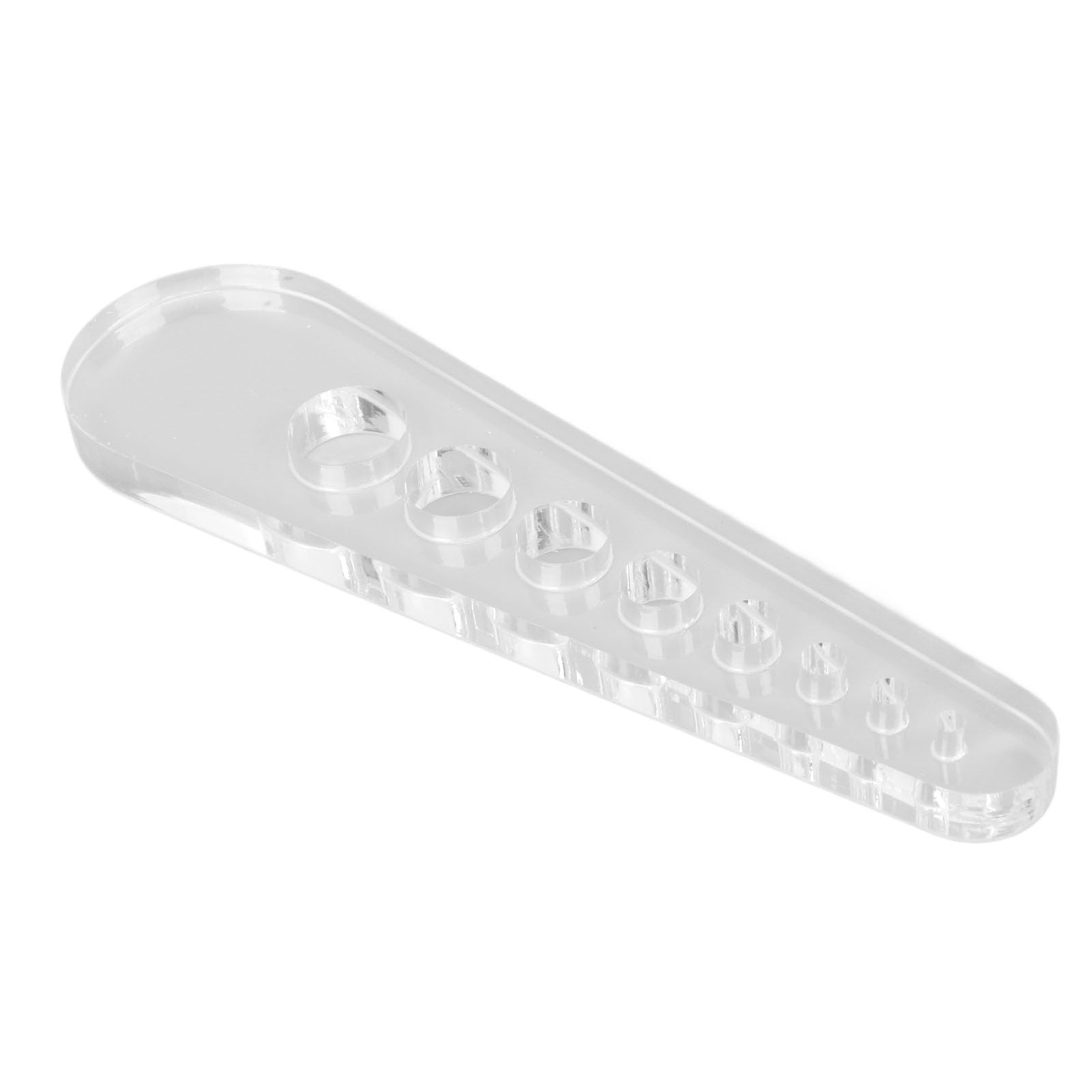 Stripper 8 Holes Kitchen Tool Efficient Leaf Stripping Peeler for Kale Collard Greens Thyme Basil Rosemary Made of Acrylic Size 12.8x3.5cm