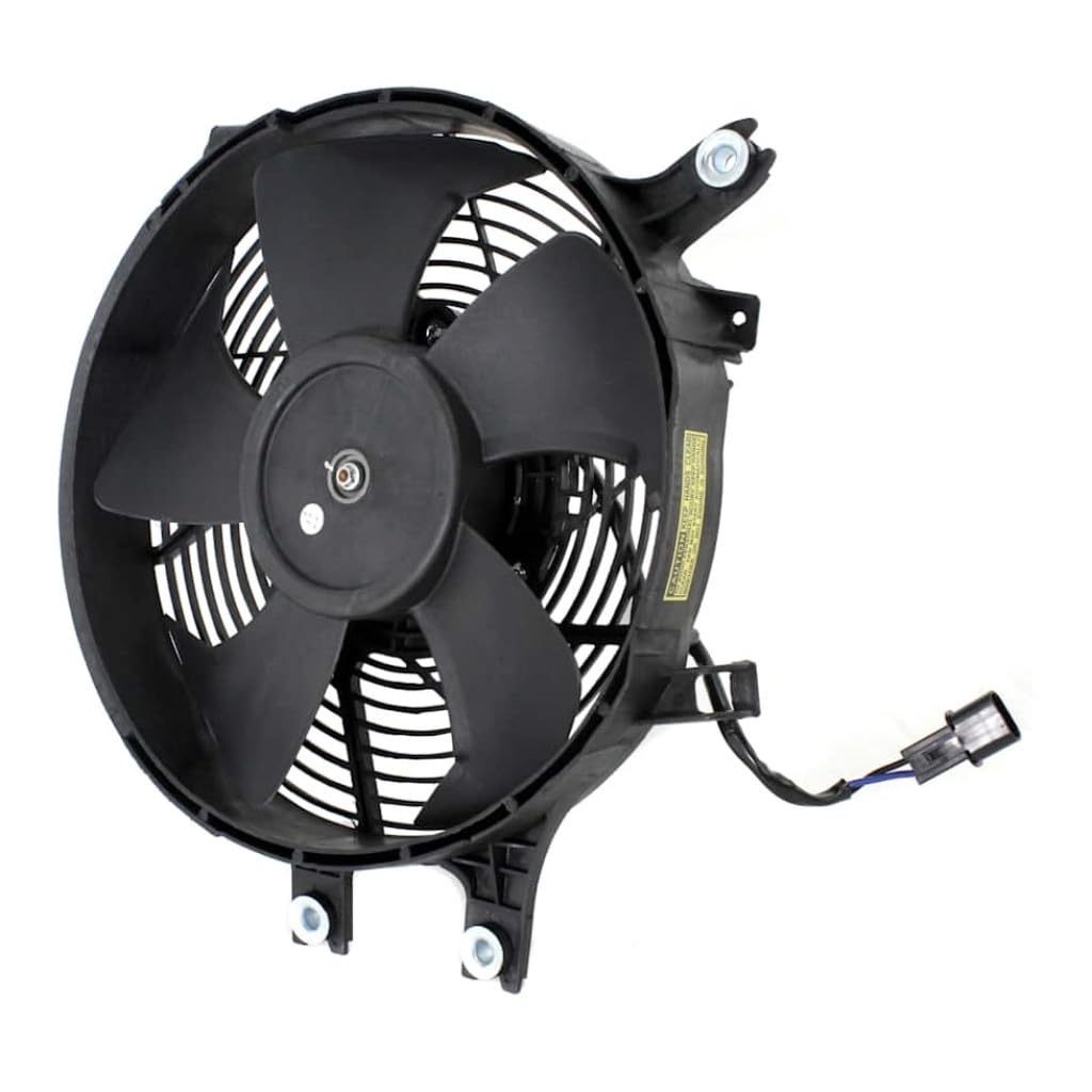KarParts360 for Mitsubishi Montero Sport 1998-2004 A/C Condenser Fan | Plastic Material | Male Connector | Brushed Mount Type | 2 Terminal | Replacement for MR315449, MR315450