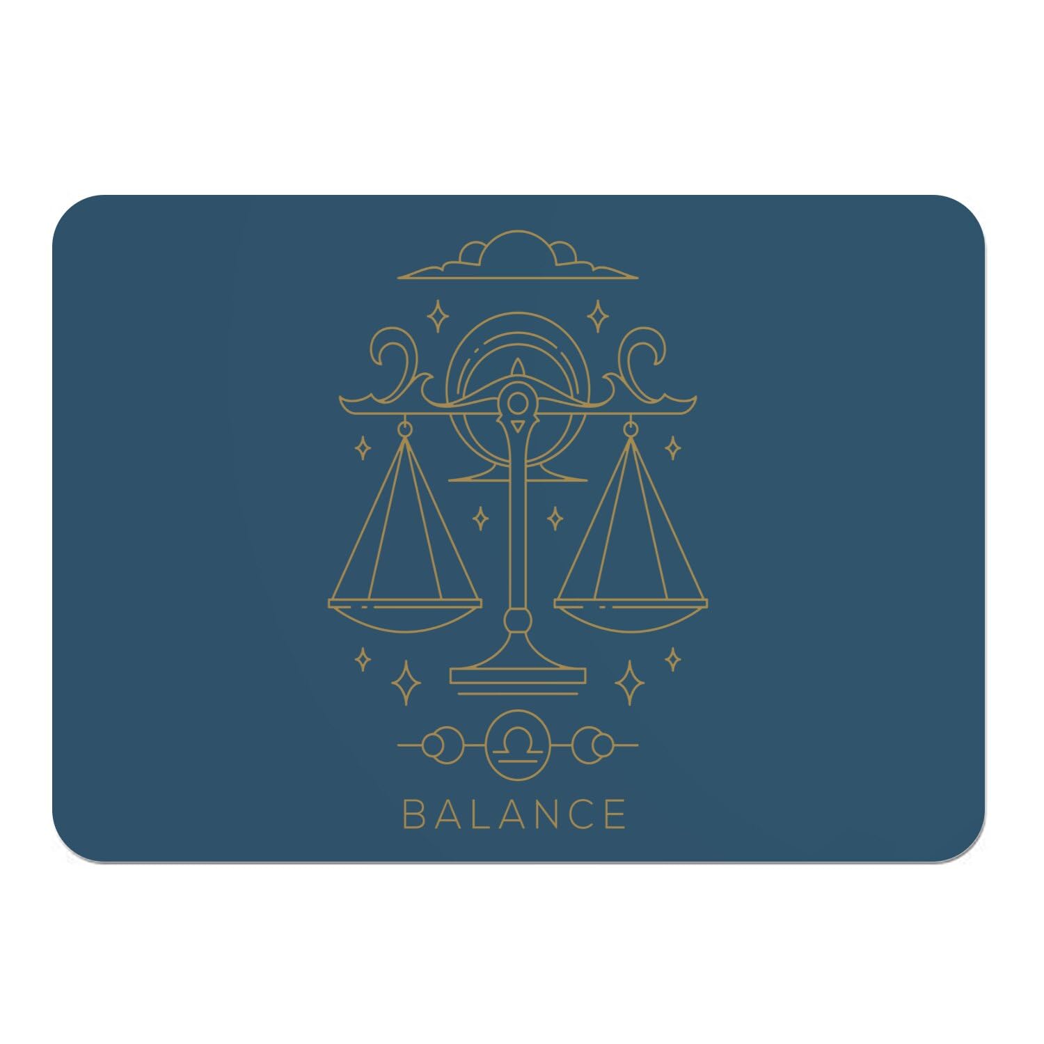Sets de table dessous liège grand format napperons bleu zodiaque astres