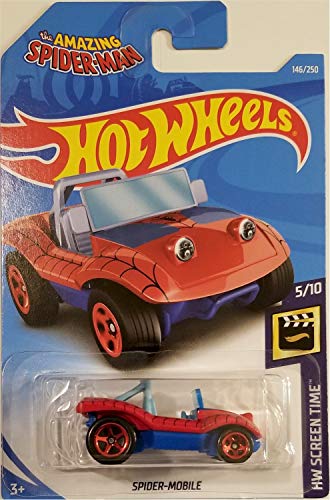 Hot Wheels 2019 Basic Mainline Hw Screen Time: The Amazing Spider Man - Spider Mobile