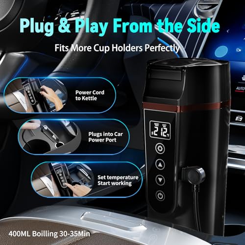 FVPE 12V/24V Car Electric Kettle