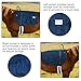 GeerDuo Saddle Pad Western, Classic Contour Saddle Pad, Ortho Pad Horse Saddle Pad, Saddle Blanket (Blue)