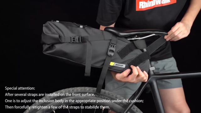 Borsa Sottosella UBORSE 1.5L Impermeabile - Con Tasca Borraccia E Strisce Riflettenti Per Bici - Foto 4