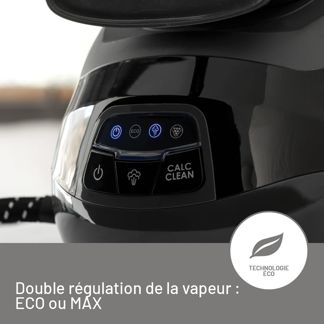 Imetec Fer à Repasser Vapeur Energy Vapor - Fer À Vapeur Léger 2400 W, Pompe 6,5 Bars - Centrale Vapeur avec Dispositif de Nettoyage - Débit Vapeur 400 g/min - Réservoir 1,8 L
