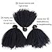 SAJANDAS Brazilian Afro Kinky Human Hair Bundles, 4B 4C Afro Kinky Curly Bundles Human Hair, 10A Grade Kinky Curly Weave Human Hair 3 Bundles Weave Weft Natural Color (10 12 14 Inch)