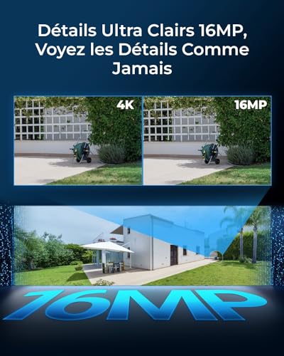 Reolink 16MP Caméra Surveillance PoE, Double Objectif Vue Panor à 180°, Suivi Mouvement, Vision Nocturne Couleur, Détection Personne/Véhicule/Animal, Audio Bidirectionnel, Etanche IP67, Duo 3 PoE – Image 3