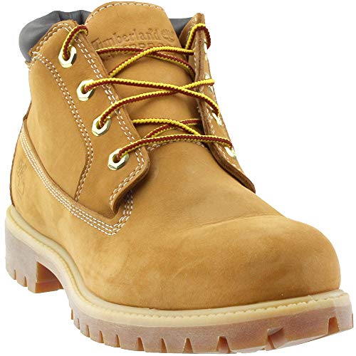 Timberland Bota masculina Newman impermeável Chukka 1973, Nobuck de trigo, 42